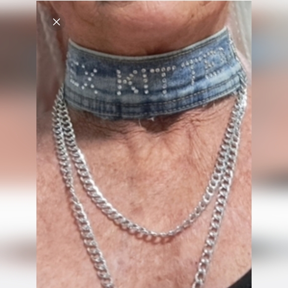 Jewelry - SEX KITTEN DENIM CHOKER